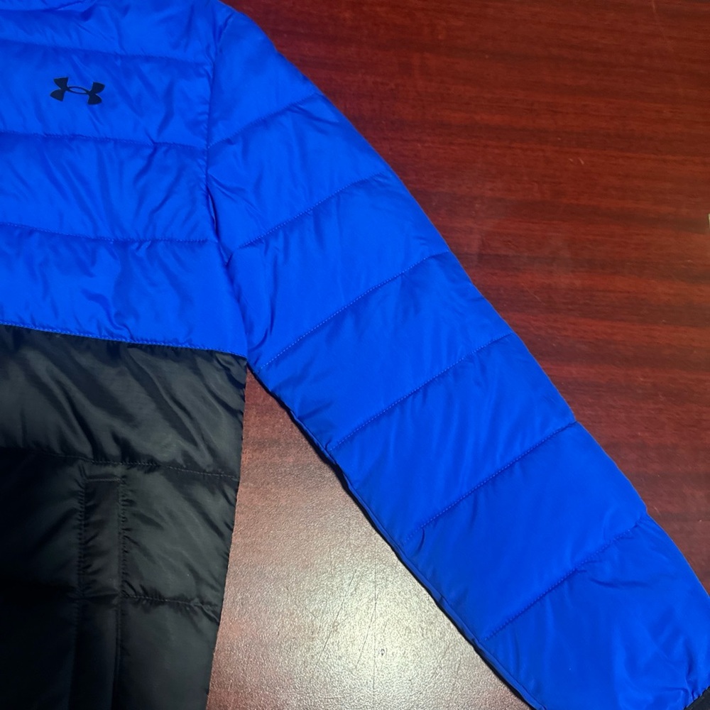 Under Armour Boys Pronto Colorblock Hood Lightweight Puffer Jacket YLarge - Picture 6 of 7